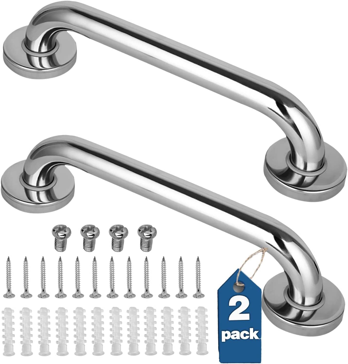 Comfort Bundle - ABS Plastic Toilet Shower & pack of 2 safety handrail