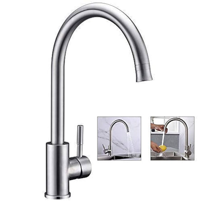 Premium Quality Stainless Steel 360 Moving Kitchen & Bathroom Mixer - AQUA FIT
