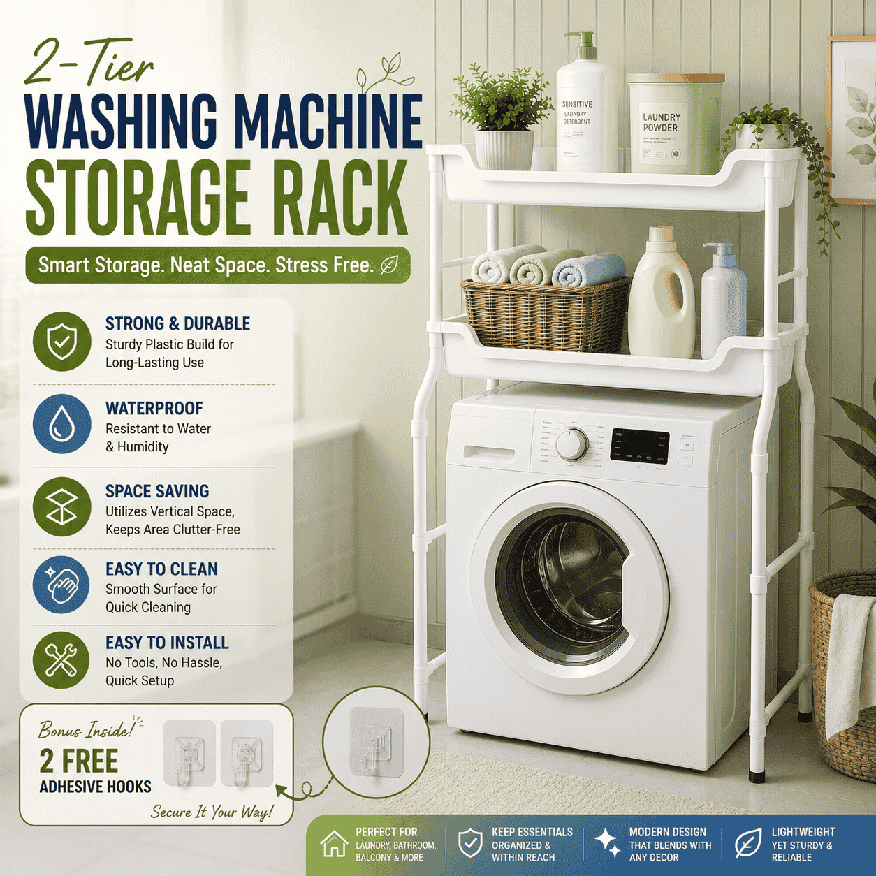 Multi-Purpose 2-Tier Organizer Rack