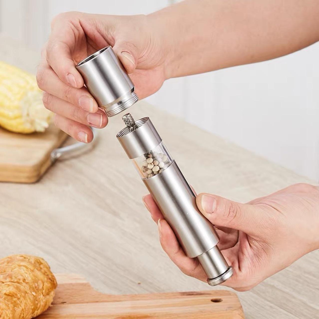 Stainless Steel Manual pepper and Salt Grinder