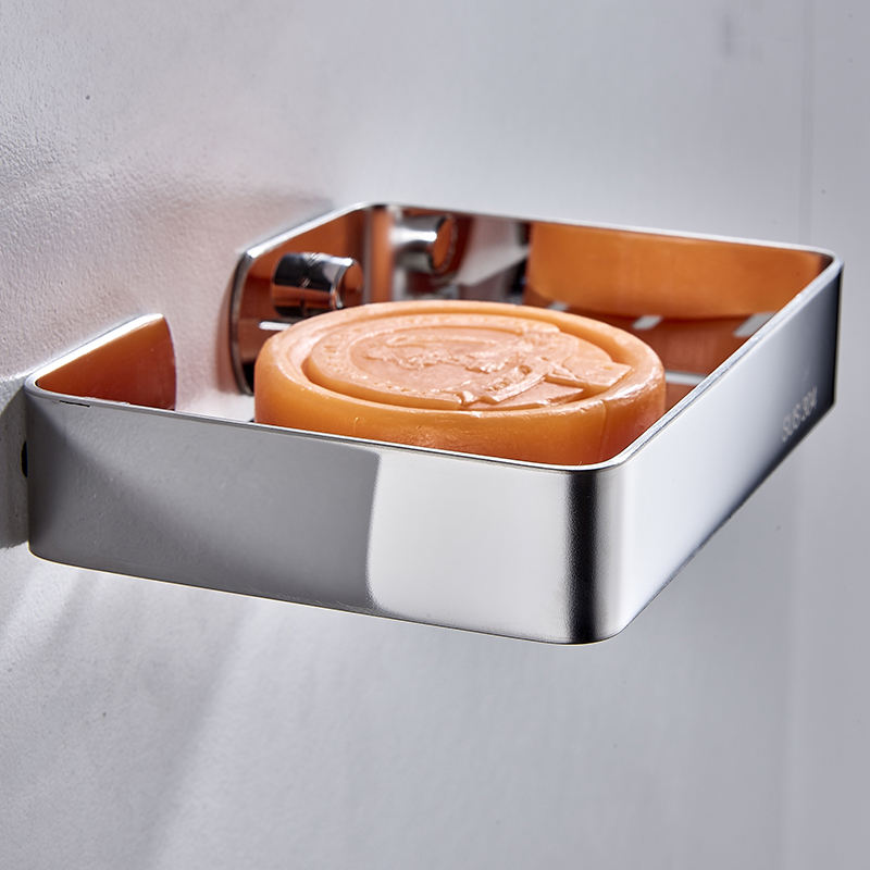 Modern Stainless Steel Wall-Mounted Soap Dish Holder