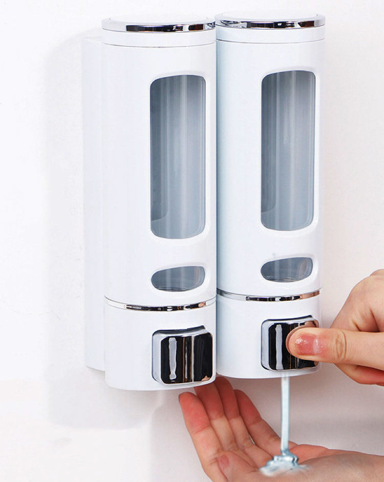 400ml Soap Dispenser Wall Mounted Shampoo And Conditioner Dispenser