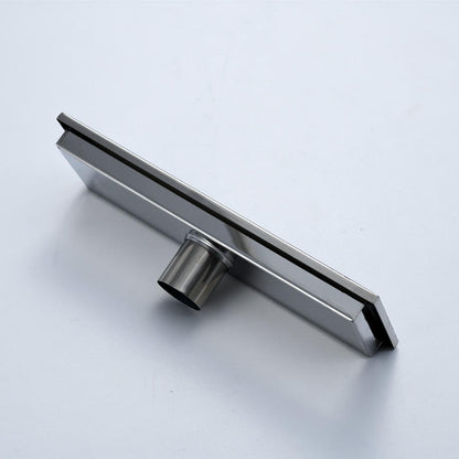 Stainless Steel Concealed Invisible Tile Insert Bathroom Trap Long Linear Floor Drain 4*12