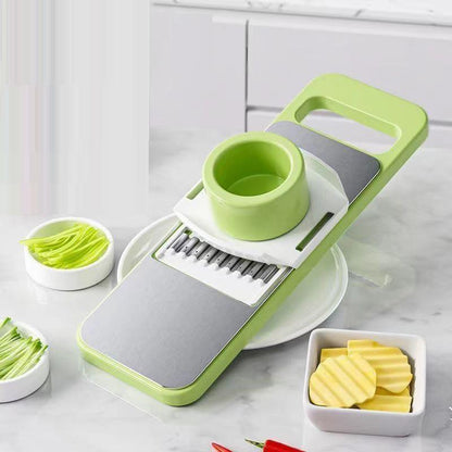 5 in 1 Manual Vegetable Cutter – Multi-Function Kitchen Slicer & Grater