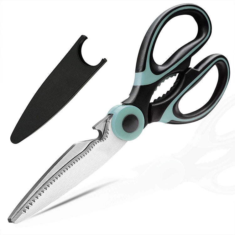 5 in 1 Multi Functional Kitchen Scissors Stainless Steel Heavy Duty Food Shears