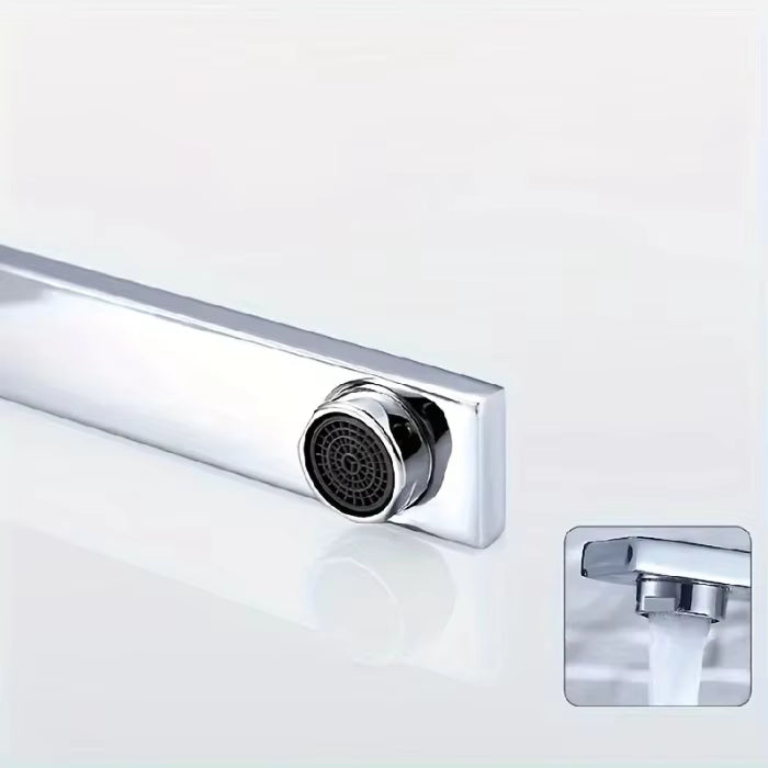 Hot and Cold Mixing Faucet 7-shaped Kitchen Faucets Single Handle Deck Mounted