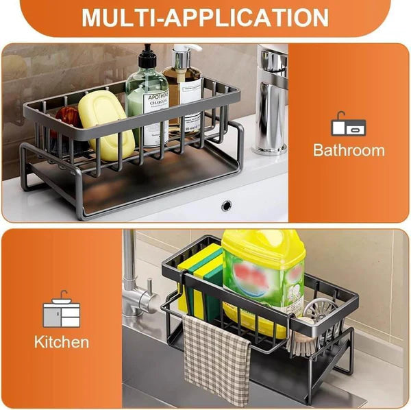 Bundle Rack Housekeeping Complete Cleaning Bundle - Self drainig Rack - 3in1 Cleaning Kit & Sil ...