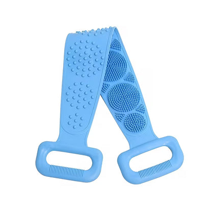 Silicone Bath Brush with Strap – Back Scrubber & Body Massager