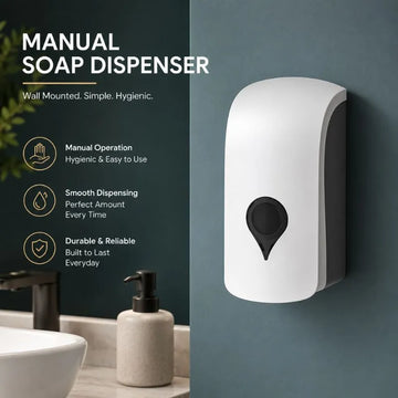 Manual Soap Dispenser Bathroom Wall Mounted Soap Dispenser - AQUA FIT