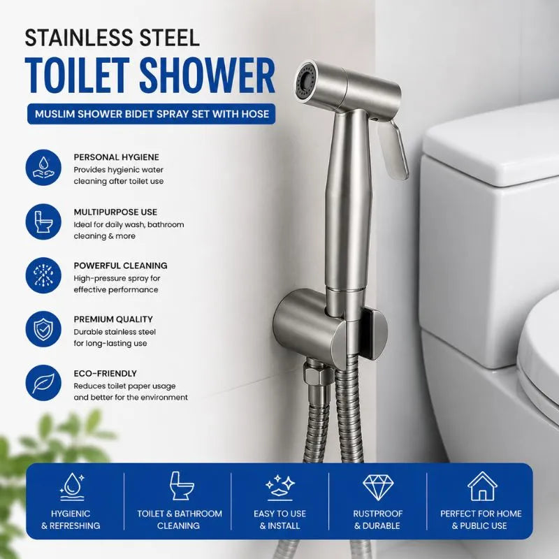 Premium Quality-Stainless Steel 304 Muslim Shower Set