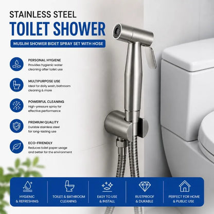 Premium Quality-Stainless Steel 304 Muslim Shower Set
