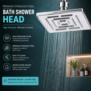 Premium Stainless Steel Bath Shower Head