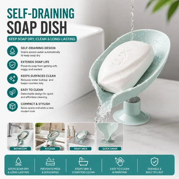 Quick Drain Soap Holder for Bathroom & Kitchen