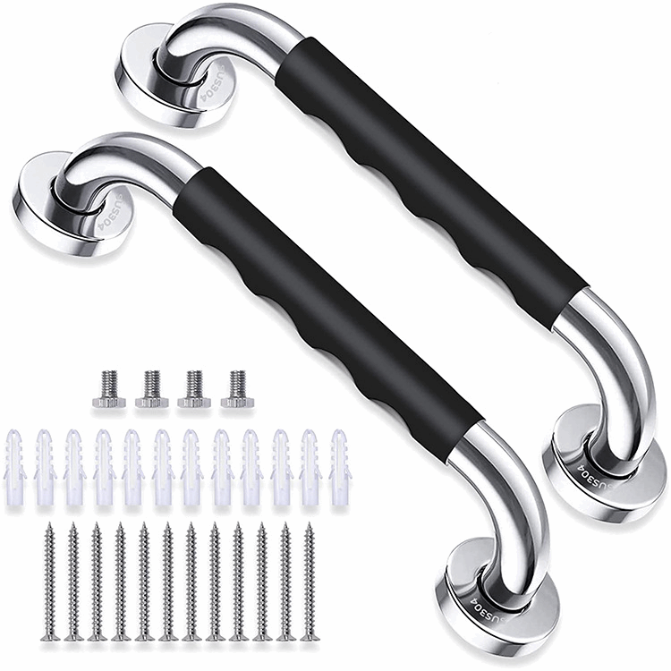SUS304 Stainless Steel Bathroom Handrail Safety handrails - With Sleeve