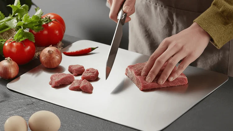Stainless Steel Cutting Board, Hygienic & Easy to Clean