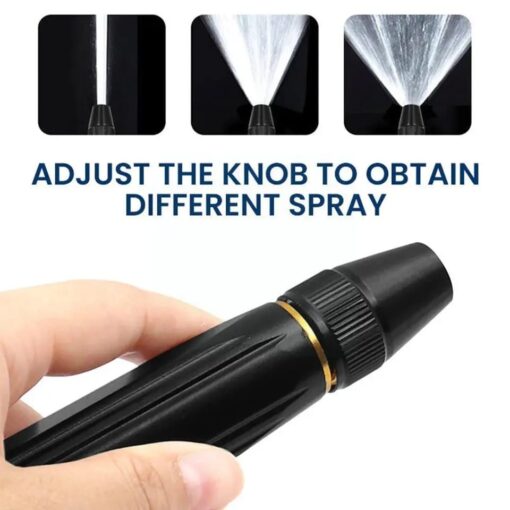 Adjustable Power Jet Water Nozzle – Heavy Duty Spray for Home & Outdoor Cleaning