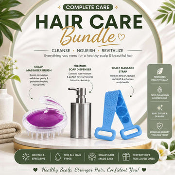 Hair Care Bundle – Scalp Massage & Deep Cleansing Set